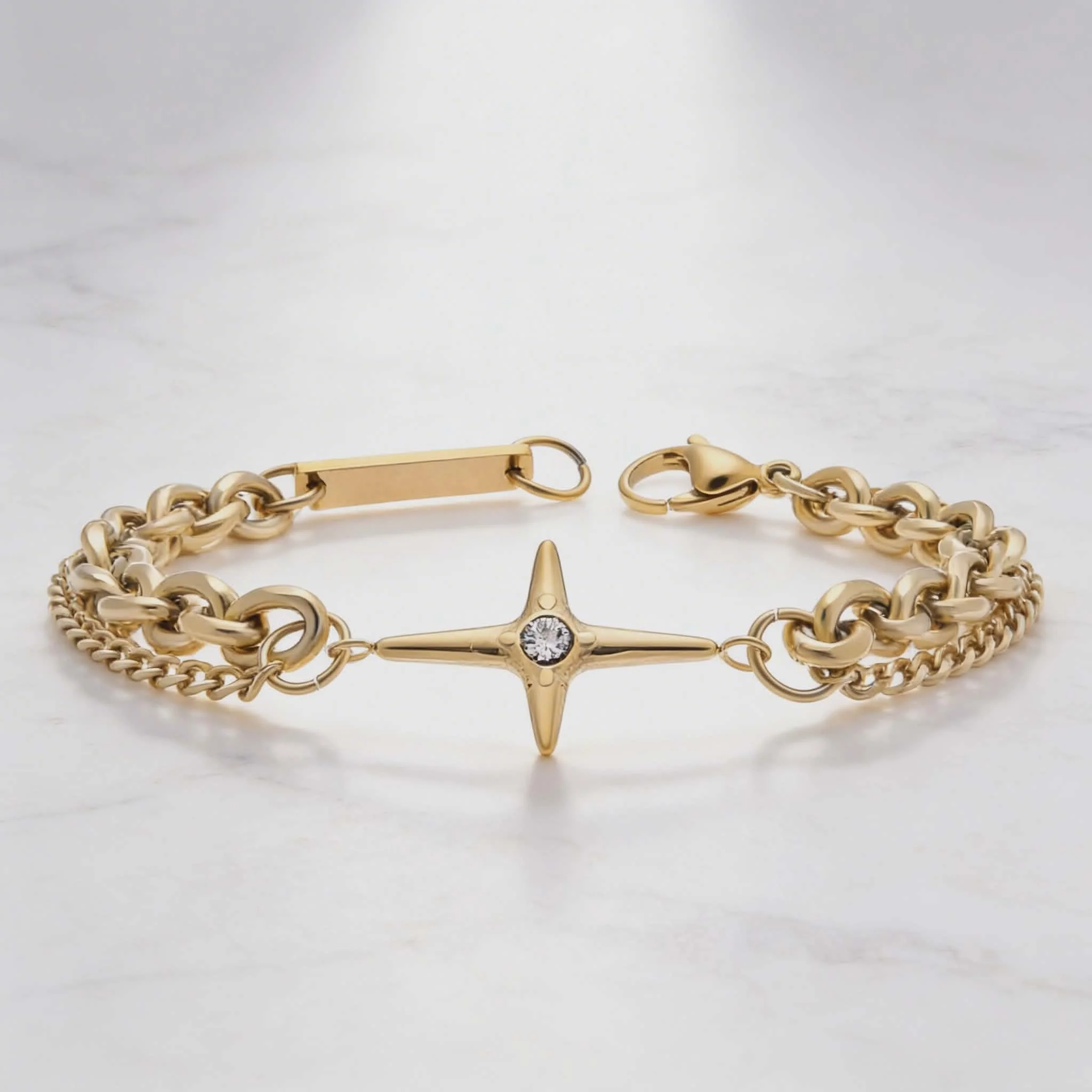 Φωτογραφία προϊόντος: LAVORE Cross Bracelet with Rhinestone