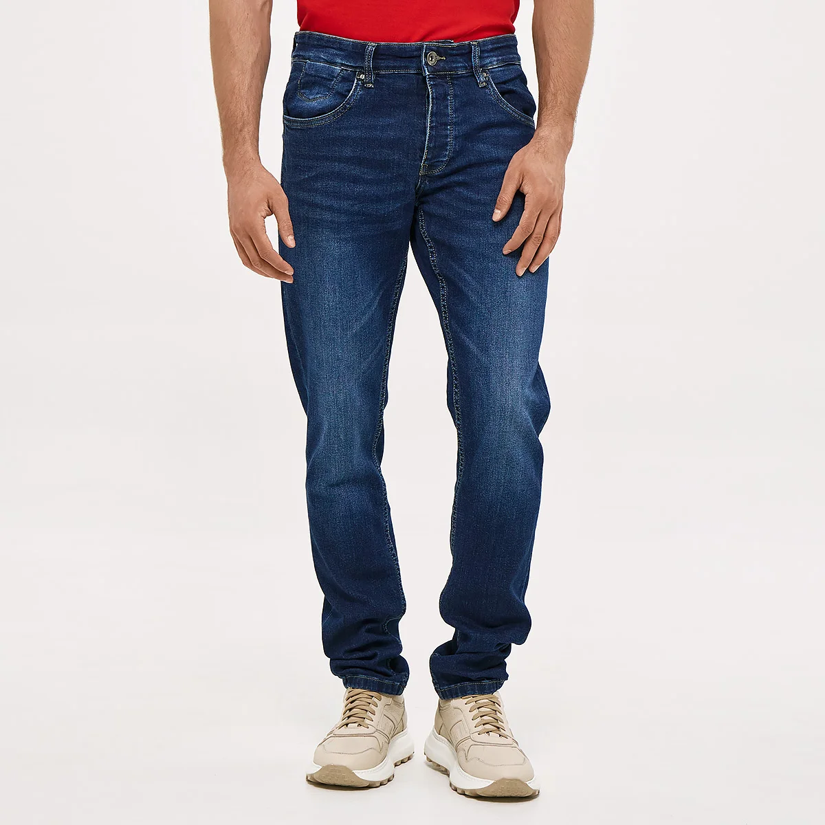Φωτογραφία προϊόντος: Παντελόνι Jean Ανδρικό Slim Fit Brokers Μπλε