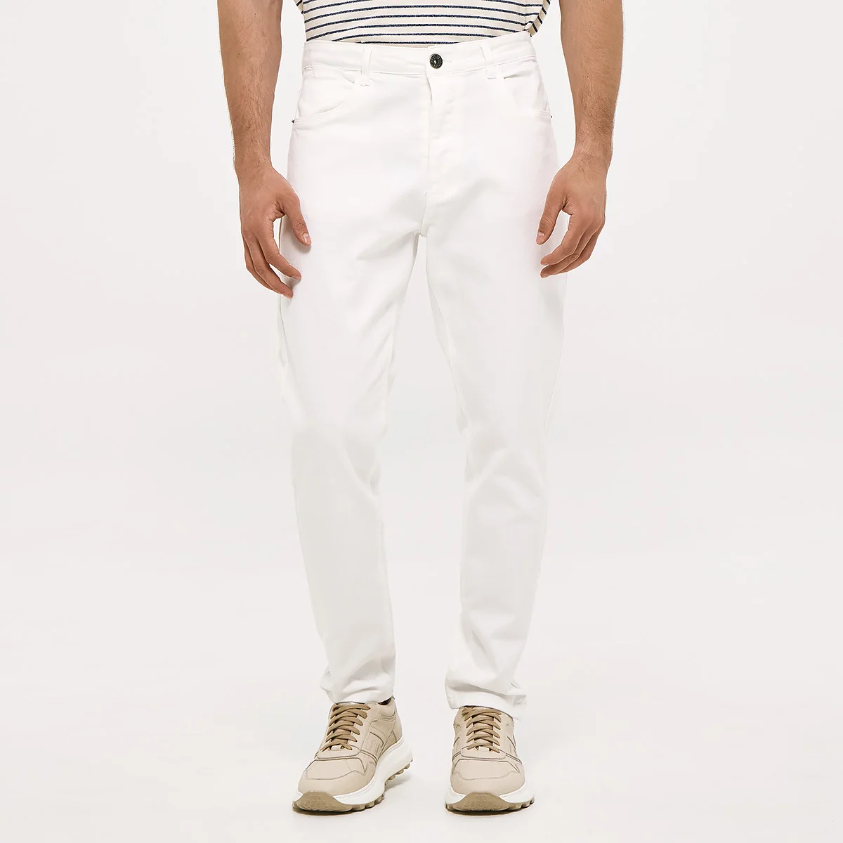 Φωτογραφία προϊόντος: Ανδρικό Jean Brokers Λευκό Slim Fit