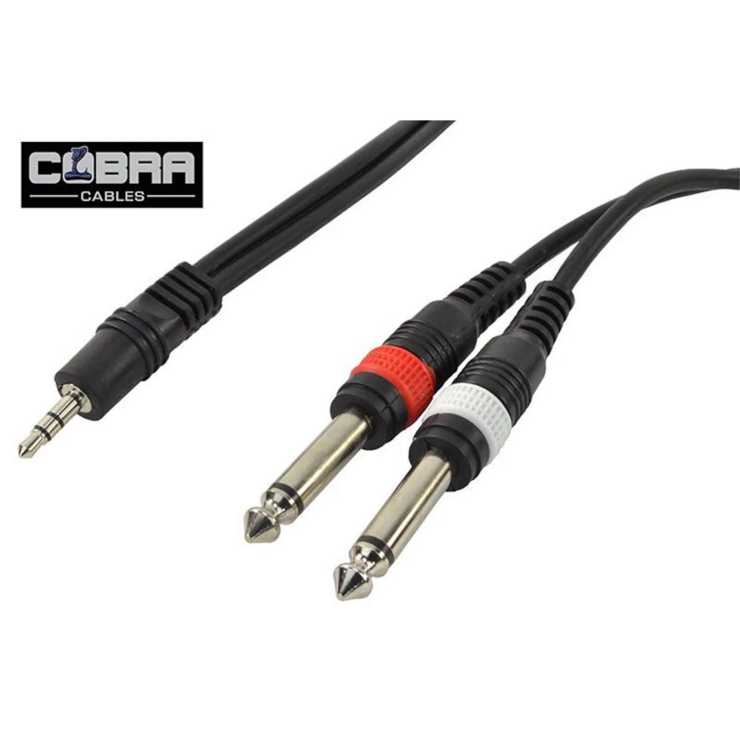 Φωτογραφία προϊόντος: Cobra Pro 3.5mm Stereo Mini Jack Male / 2x 6.35mm Mono Jack Male cable | 3m (CL200-03)