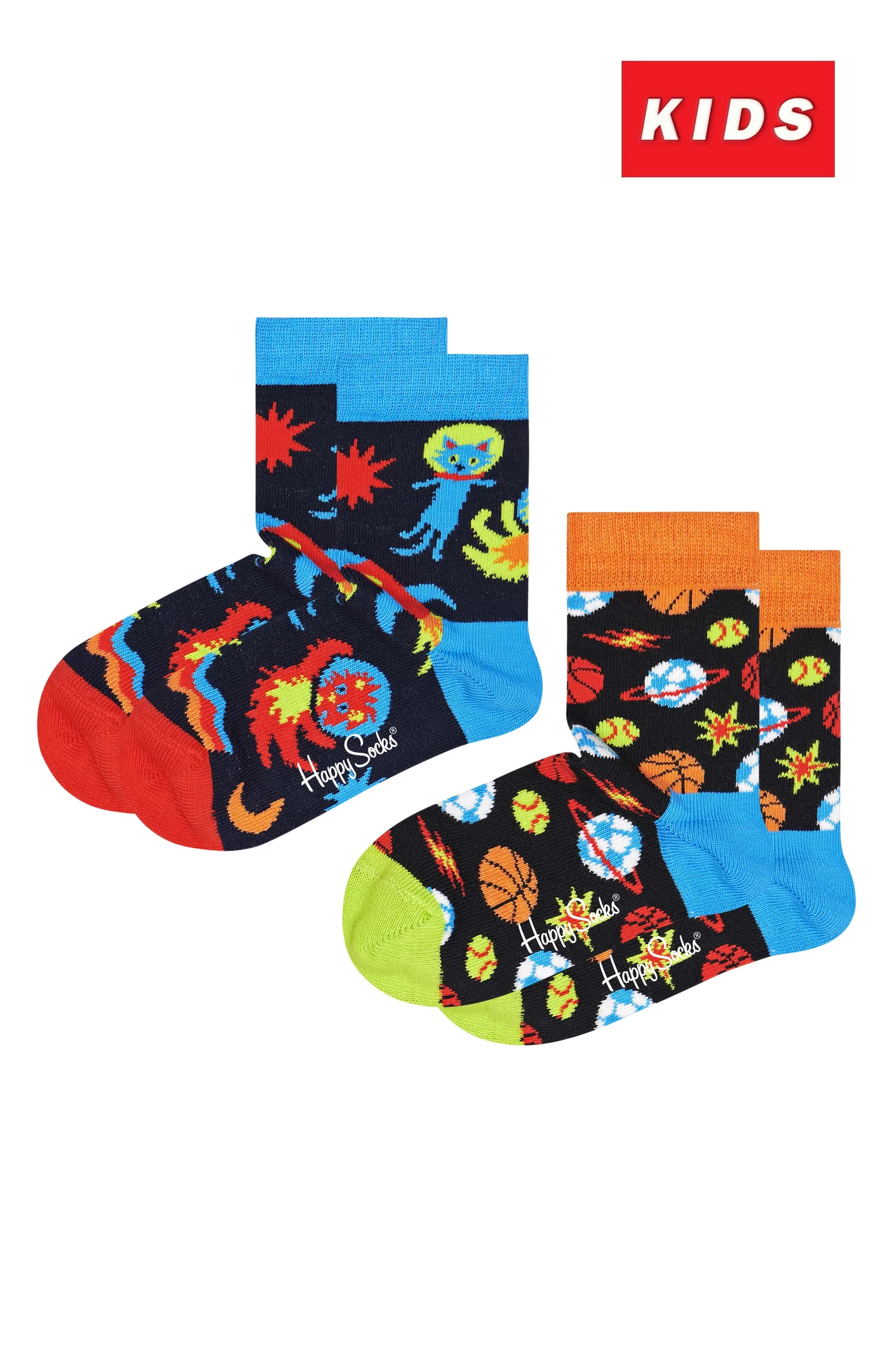 Φωτογραφία προϊόντος: HAPPY SOCKS ΚΑΛΤΣΕΣ ΠΑΙΔΙΚΕΣ 2-PACK SPACETIME SOCKS ΠΟΛΥΧΡΩΜΟ