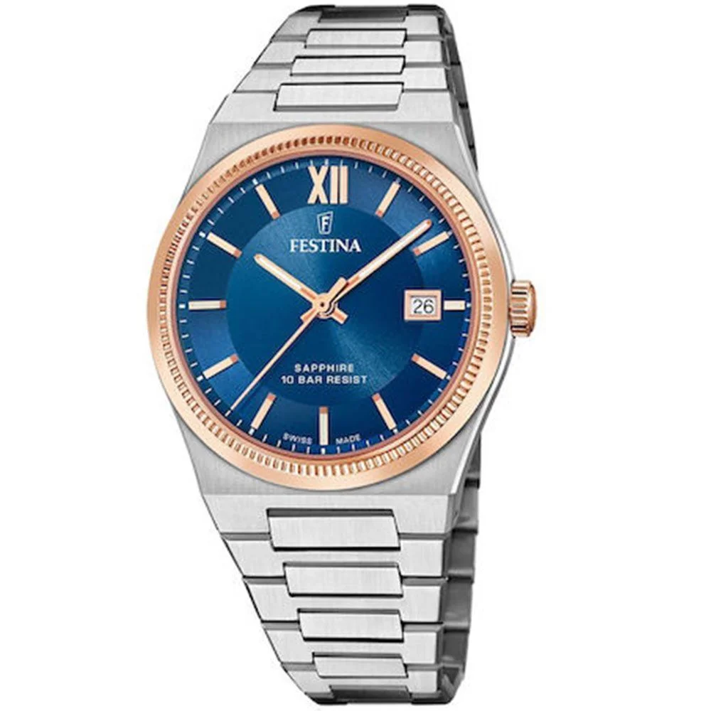 Φωτογραφία προϊόντος: Ανδρικό ρολόι Festina F20036/2 με ασημί μπρασελέ
