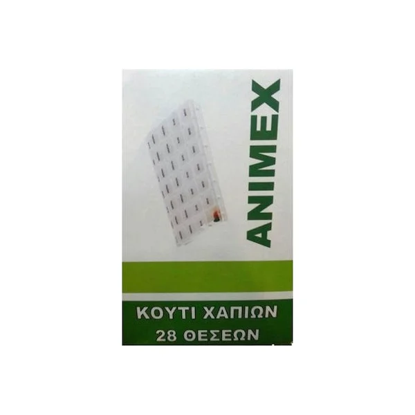 Φωτογραφία προϊόντος: Animex Εβδομαδιαία Θήκη Χαπιών με 28 Θέσεις σε Διάφανο χρώμα 1τμχ