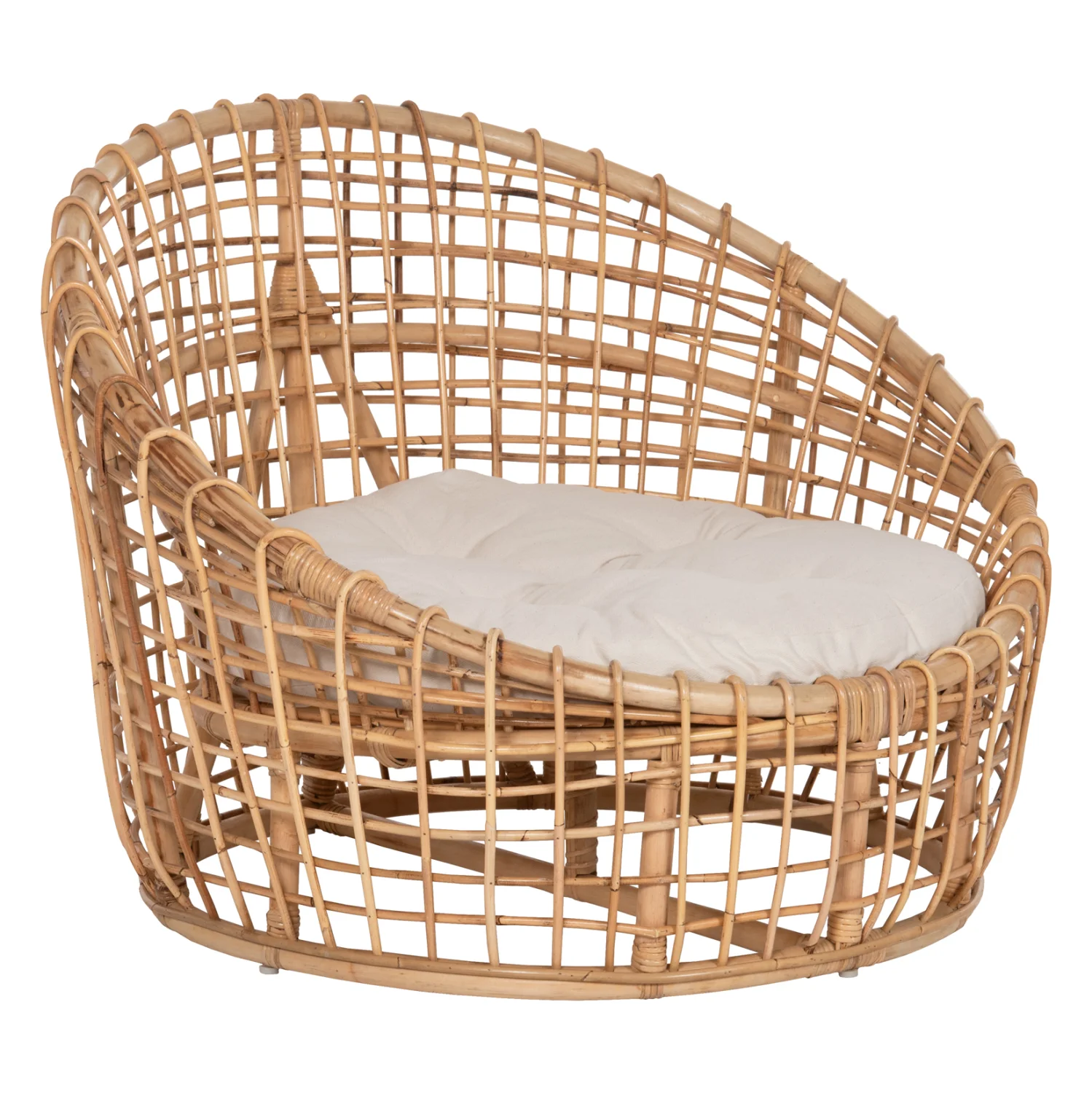 Φωτογραφία προϊόντος: b2b markt ΠΟΛΥΘΡΟΝΑ ENTO HM9814 RATTAN ΣΕ ΦΥΣΙΚΟ-ΜΠΕΖ ΜΑΞΙΛΑΡΙ 85x75x67Yεκ.