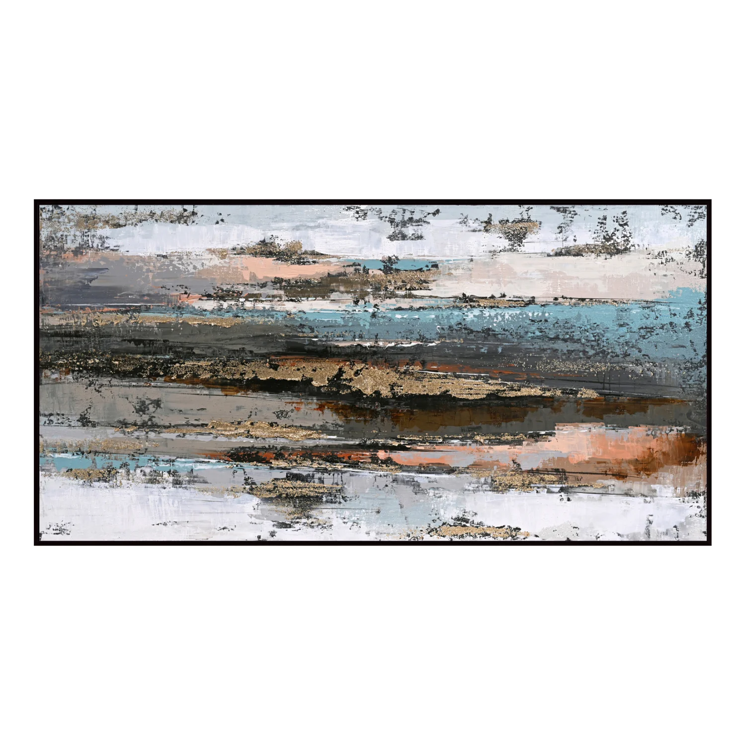 Φωτογραφία προϊόντος: b2b markt ΠΙΝΑΚΑΣ ΤΟΙΧΟΥ SEDIMENT HM4575.02 ΜΕ ΚΟΡΝΙΖΑ ΜΑΥΡΗ-ΚΑΜΒΑΣ 142x4.5x72Υεκ