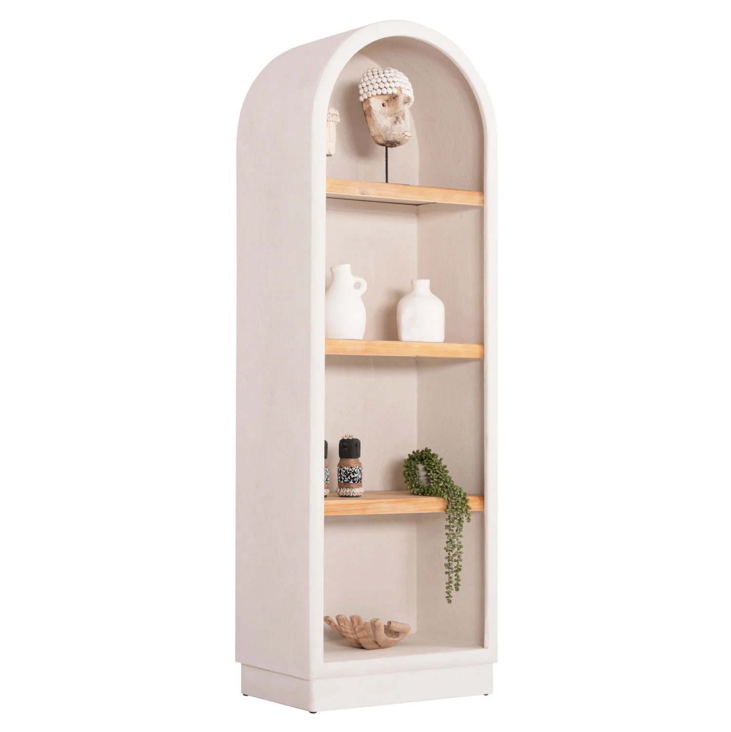 Φωτογραφία προϊόντος: b2b markt ΡΑΦΙΕΡΑ ΣΕΙΡΑ SANTORINI HM18045 MDF ΥΠΟΛΕΥΚΟ-ΡΑΦΙΑ ΞΥΛΟ ΕΛΑΤΟΥ ΦΥΣΙΚΟ 60x38,5x179Υεκ.