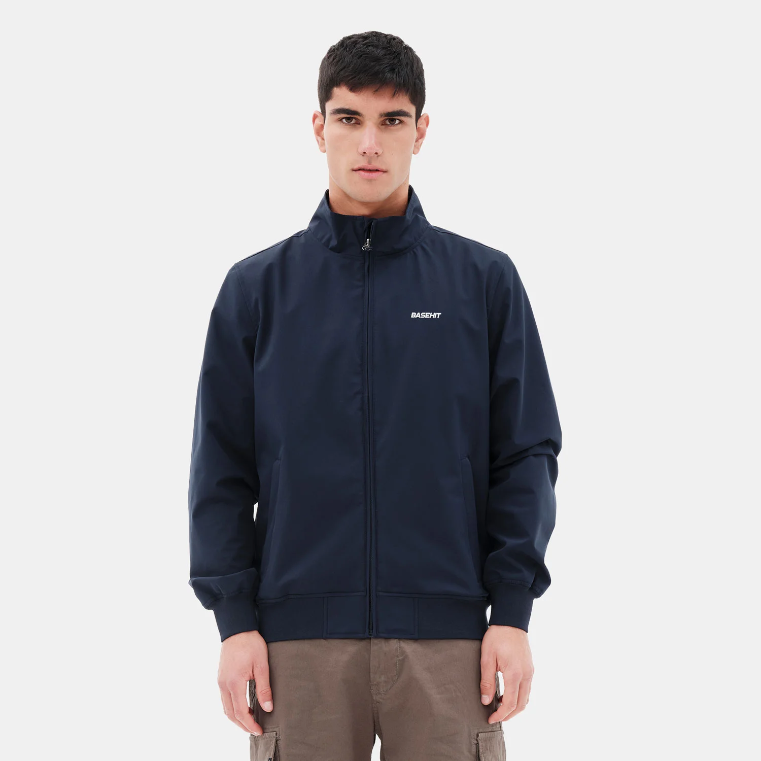 Φωτογραφία προϊόντος: BASEHIT MEN'S CLASSIC LIGHTWEIGHT BOMBER JACKET ΜΠΛΕ