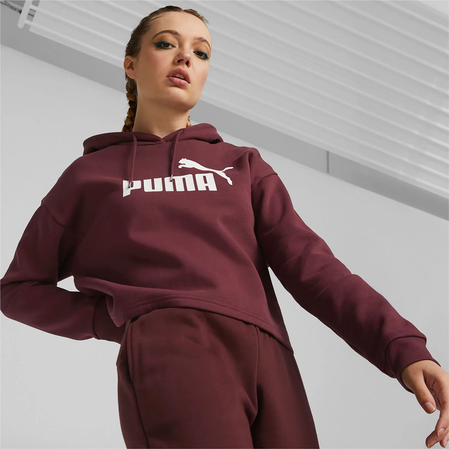 Φωτογραφία προϊόντος: PUMA ESSENTIALS CROPPED LOGO HOODIE ΚΟΚΚΙΝΟ