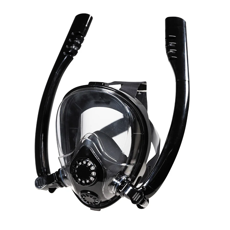 Φωτογραφία προϊόντος: Μάσκα Full Face Dual XDIVE Μαύρο Με 2 Αναπνευστήρες S/M