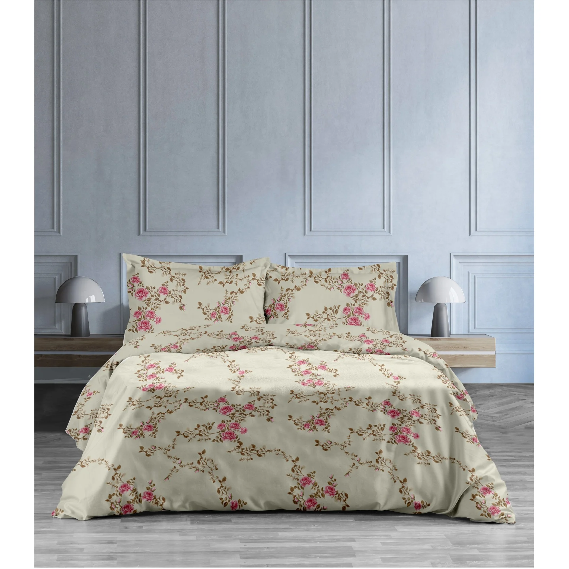 Φωτογραφία προϊόντος: Makis Tselios ΣΕΤ ΣΕΝΤ MONA Λ CELIA 100% COTTON 105x200cm 170x270cm 50x70cm 144TC