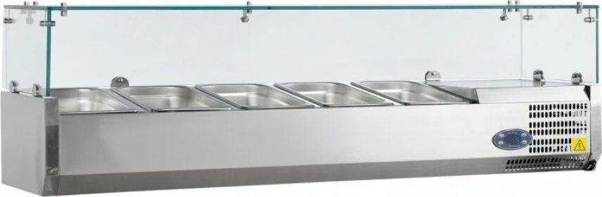 Φωτογραφία προϊόντος: Tefcold VK38-120 Βιτρίνα Set up μήκους 1200mm για GN 1/3