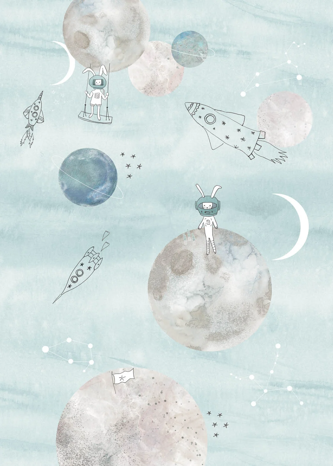 Φωτογραφία προϊόντος: SPITS WALLCOVERIGS Ταπετσαρία BEHANG EXPRESSE SOFIE & JUNAR INK7631-BEH - Digital,NonWoven - 280Μx200Π