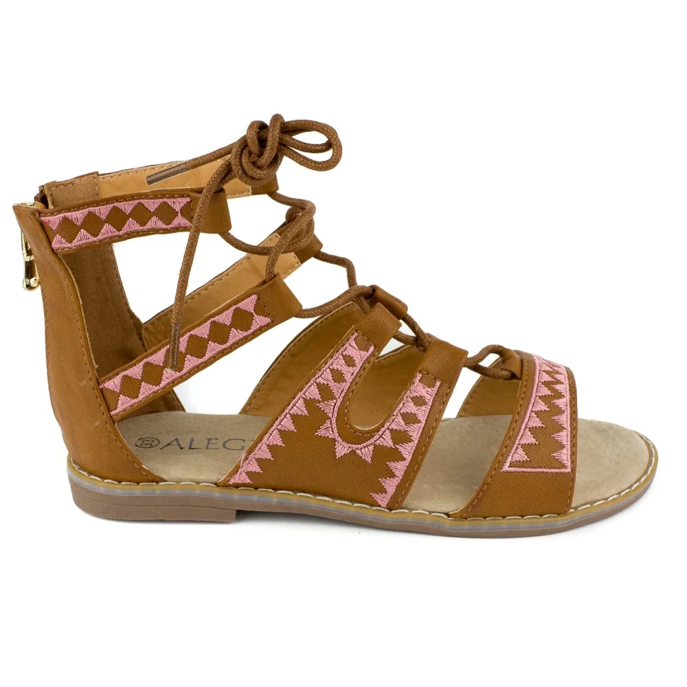 Φωτογραφία προϊόντος: Δερμάτινο πέδιλο ALEGRIA SHOES Z6312 Ταμπά
