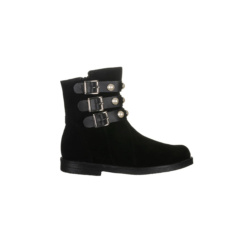 Φωτογραφία προϊόντος: Aby Shoes Μαύρο suede μποτάκι Aby866