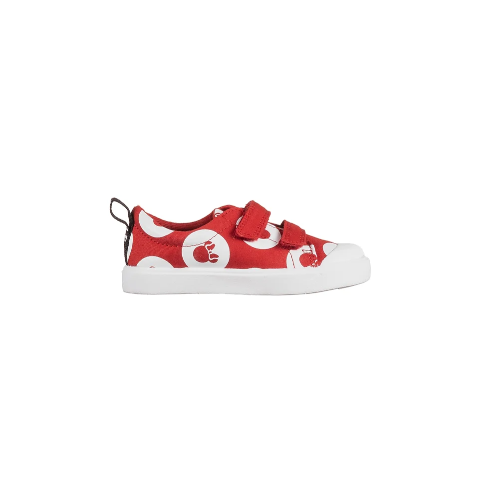 Φωτογραφία προϊόντος: Παιδικό Clarks sneakers πάνινο City PolkaLo T 26142270 κόκκινο
