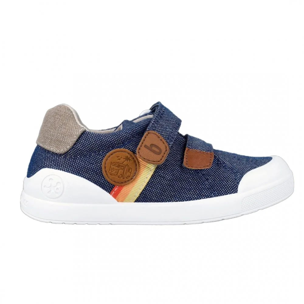 Φωτογραφία προϊόντος: Παιδικό ανατομικό sneaker πάνινο μπλε Biomecanics 242297-A