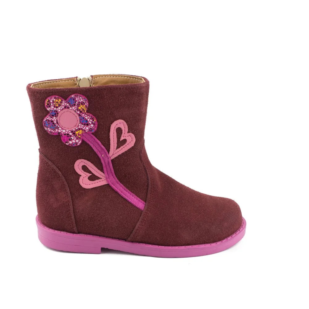 Φωτογραφία προϊόντος: Aby Shoes Μπορντό καστόρινο μποτάκι ABY760