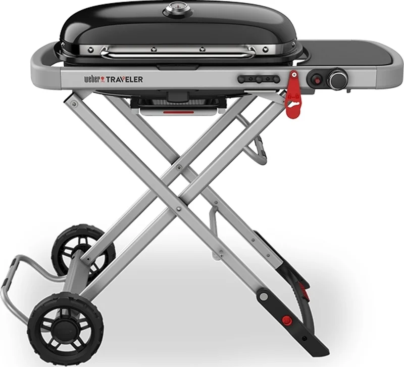 Φωτογραφία προϊόντος: Weber Traveler Black 9010075 (Ψησταριά Υγραερίου με 1 Καυστήρα & Μαντεμένια Σχάρα)