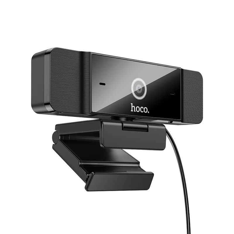 Φωτογραφία προϊόντος: USB Webcam Hoco D100 1080p 30Fps Dual Microphone Μαύρη 1.5m
