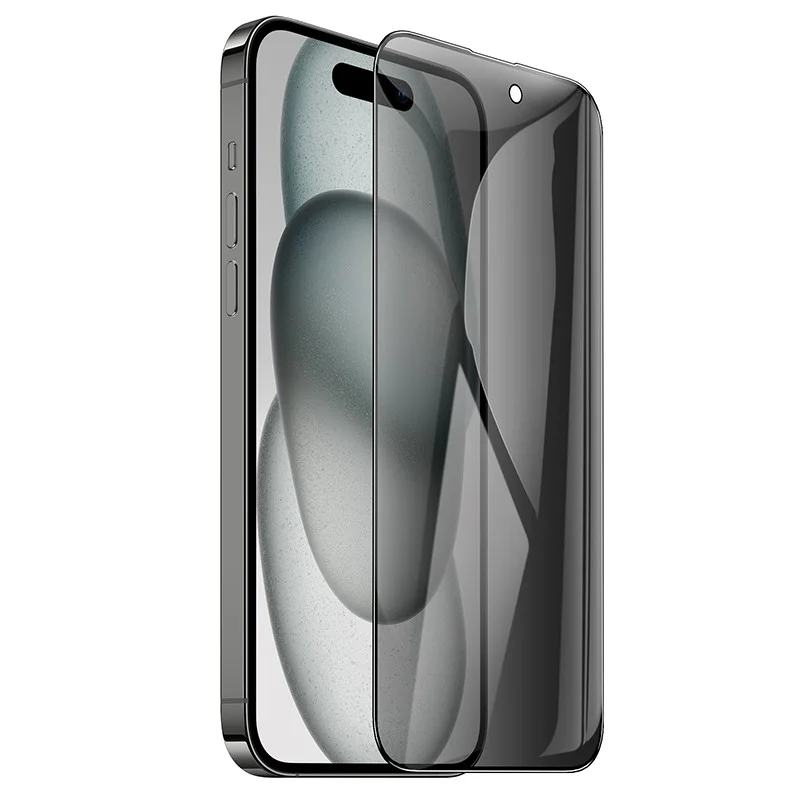 Φωτογραφία προϊόντος: Tempered Glass Hoco Premium Series A37 Plus 120CC Large Arc Edges 28° Privacy Angle Dustproof 0.4mm 3D Anti-Static για Apple iPhone 15 Plus