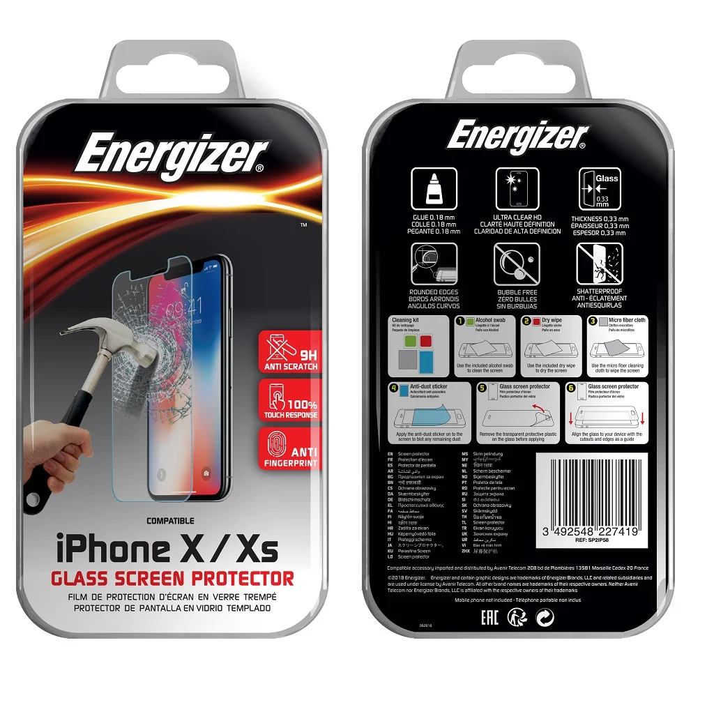 Φωτογραφία προϊόντος: Tempered Glass Energizer 0.33mm για Apple iPhone X/XS/11 Pro
