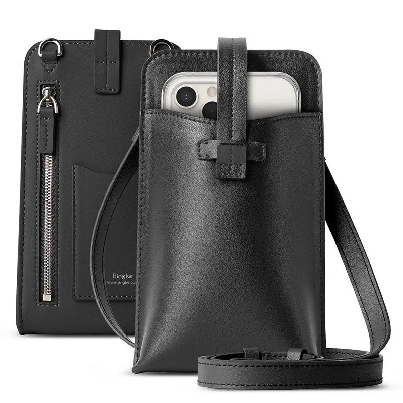 Φωτογραφία προϊόντος: Ringke Mini Cross Bag Δερμάτινη Μαύρο