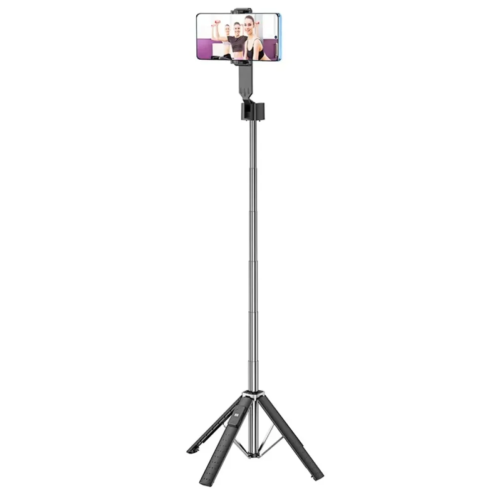 Φωτογραφία προϊόντος: Selfie Stick Hoco K18 Wave για Συσκευές 4.5"- 7" 70mAh Ύψος 97cm Μαύρη