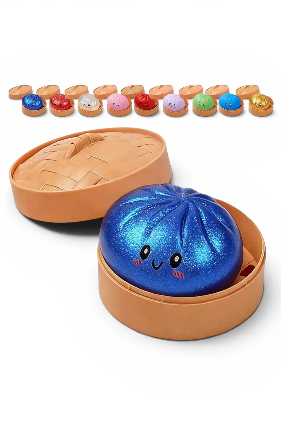 Φωτογραφία προϊόντος: Regalis Taba World Mystery Bao Bun Dumplings Ζελεωειδές Πολύχρωμο με Glitter Squishy (Τυχαίο Χρώμα) 1τμχ , 4 εκ