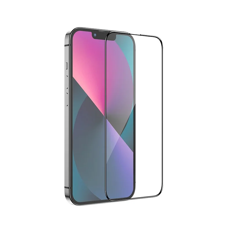 Φωτογραφία προϊόντος: Tempered Glass Hoco 0.33mm Flash Attach Full Silk Screen HD για Apple iPhone 13 mini Μαύρο