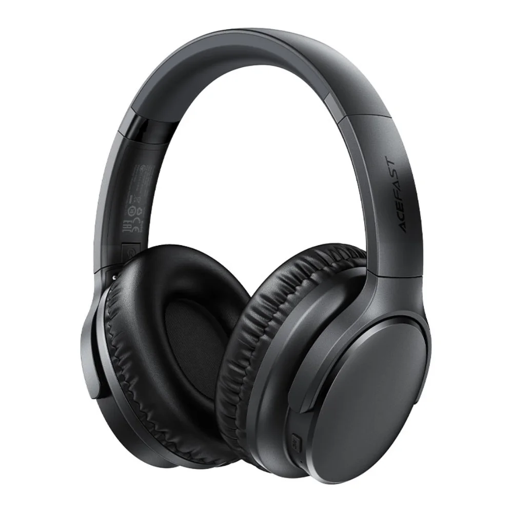Φωτογραφία προϊόντος: Wireless Ακουστικά Stereo Acefast H10 500mAh v5.4 Hi-Fi με Μικρόφωνο AUX USB-C Μαύρα