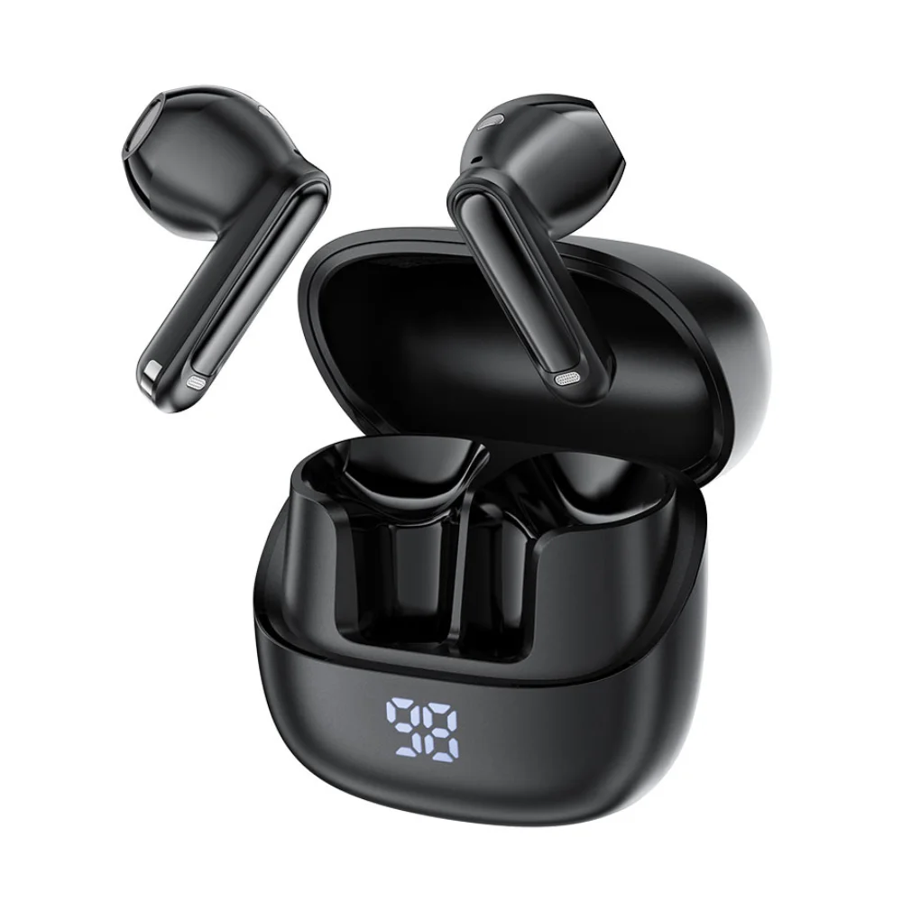 Φωτογραφία προϊόντος: Hoco Wireless Earphones Hands Free Acefast W2 TWS v5.4 400mAh 8hr Λειτουργίας ANC και 4-Mic ENC Τεχνολογία IPX4 με LED Display Μαύρα