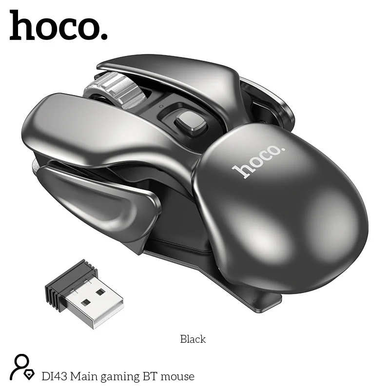 Φωτογραφία προϊόντος: Ασύρματο Ποντίκι Gaming Hoco DI43 Main 800-1200-1600dpi 2.4GHz 4 Πλήκτρων Μαύρο