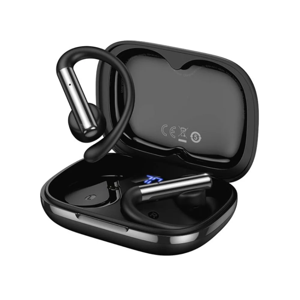 Φωτογραφία προϊόντος: Wireless Hands Free Hoco EW206 Mist TWS v6.0 400mAh 4 Ώρες Ομιλίας Τεχνολογία True Bass και Θήκη Φόρτισης με LED Ένδειξη Μπαταρίας Μαύρα