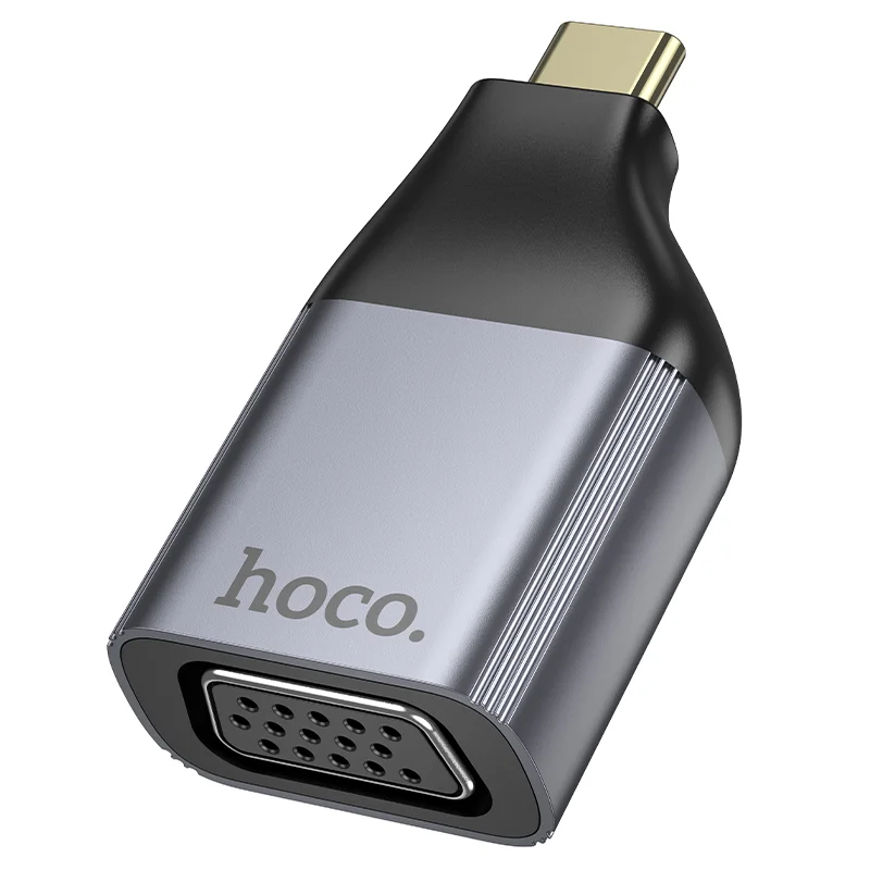 Φωτογραφία προϊόντος: Αντάπτορας Hoco UA34 USB-C σε VGA 2k Γκρι