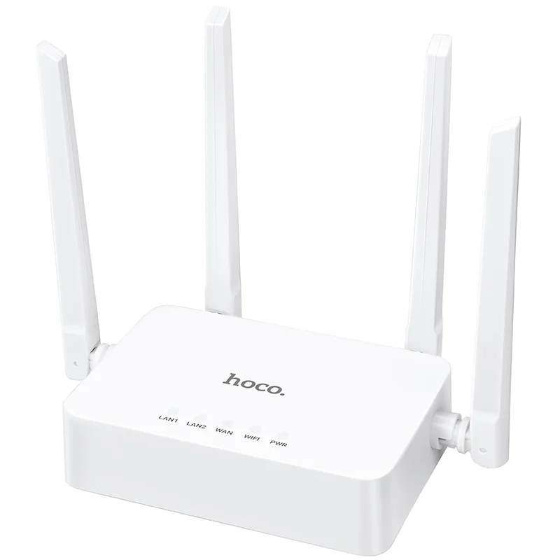 Φωτογραφία προϊόντος: Wifi Router Hoco DQ04 300Mbps 4x5dBi 2.4GHz Λευκό