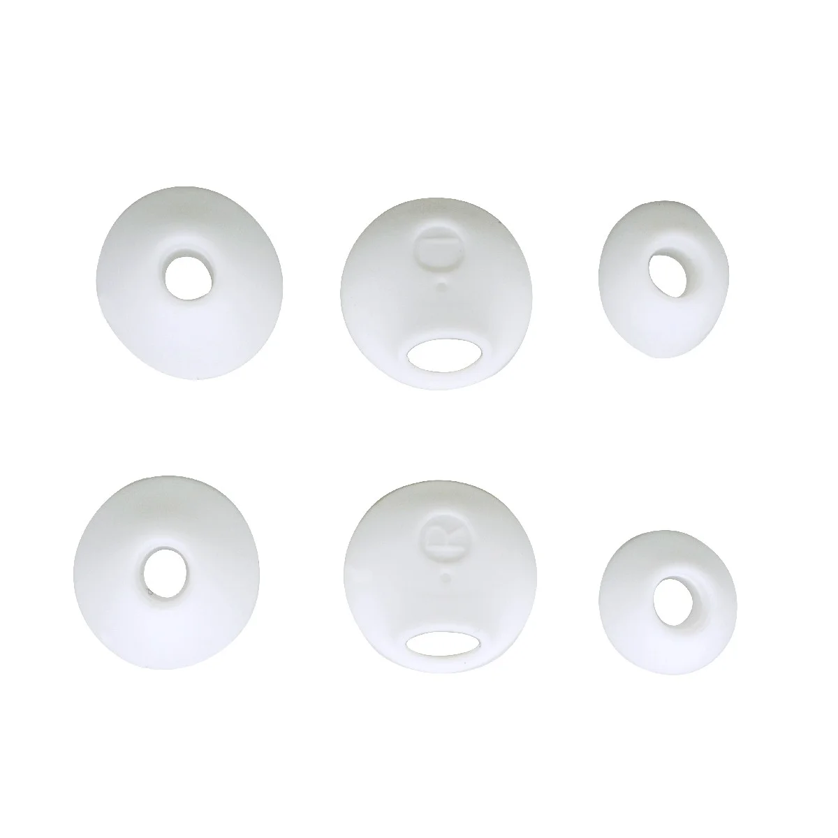 Φωτογραφία προϊόντος: Ανταλλακτικά Earbuds Ancus για Bluetooth και Hands Free Ακουστικά Λευκό 6τεμ.