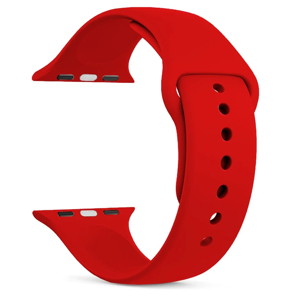Φωτογραφία προϊόντος: Watchband Noozy 38mm/40mm/41mm για Apple Watch 1/2/3/4/5/6/7/8/9/se/ultra 1/ultra 2 Κόκκινο Silicon Band
