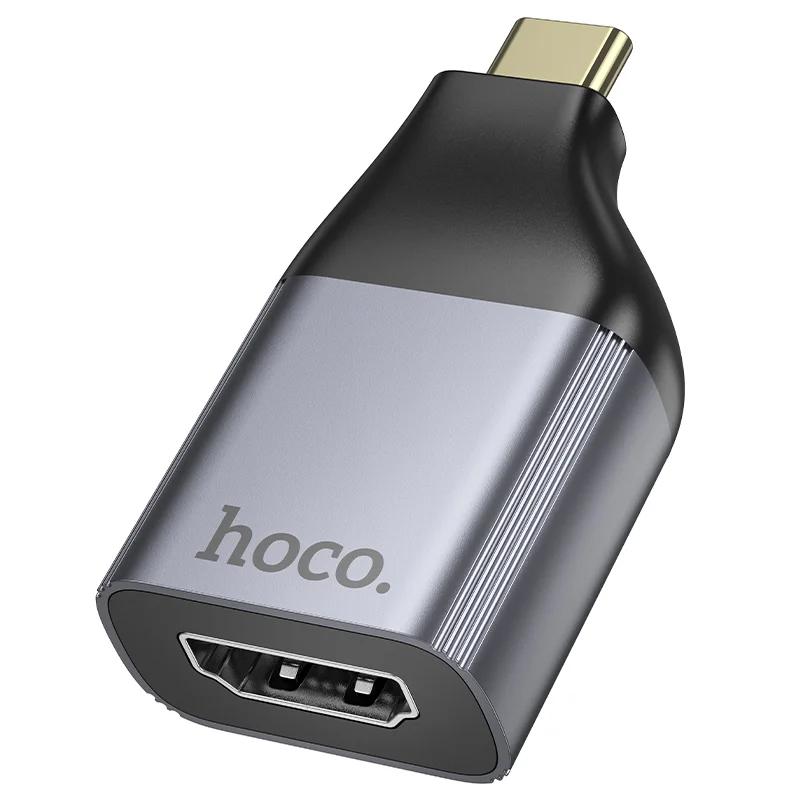 Φωτογραφία προϊόντος: Αντάπτορας Hoco UA33 USB-C σε HDMI 4K 30Hz (3840 x 2160P) Θηλυκό Γκρι