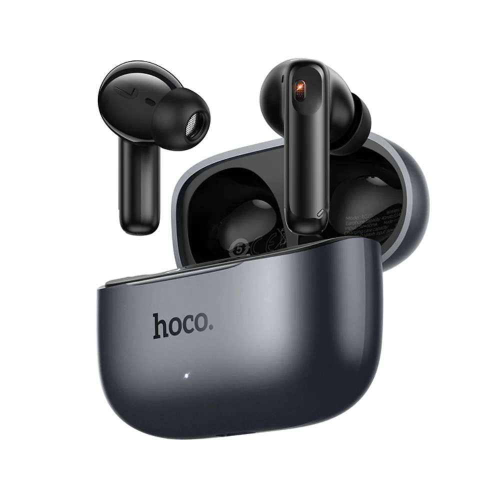 Φωτογραφία προϊόντος: Wireless Hands Free Hoco EQ27 Fun ANC+ENC v5.4 320mAh 7 Ώρες Λειτουργίας και AI Μετάφραση σε 134 Γλώσσες Μαύρα
