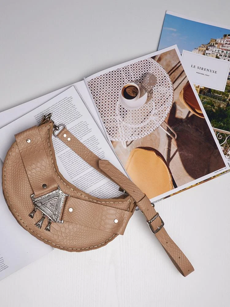 Φωτογραφία προϊόντος: Walking on sunshine mocha nickel bag INDIVIDUAL ART LEATHER