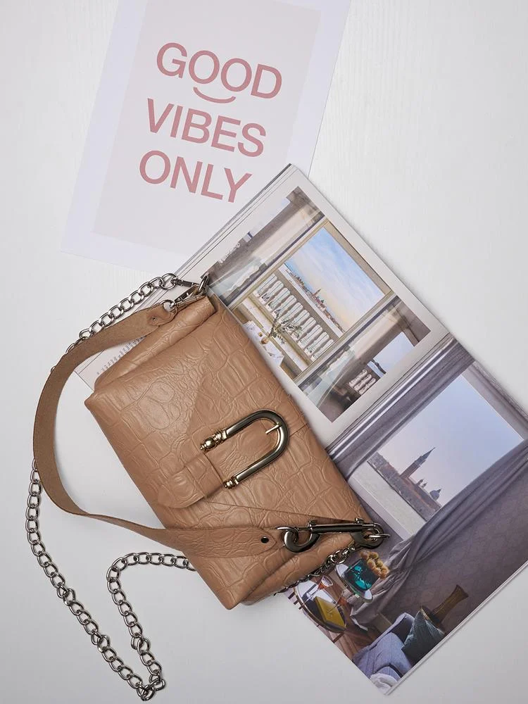 Φωτογραφία προϊόντος: Move mocha nickel bag INDIVIDUAL ART LEATHER