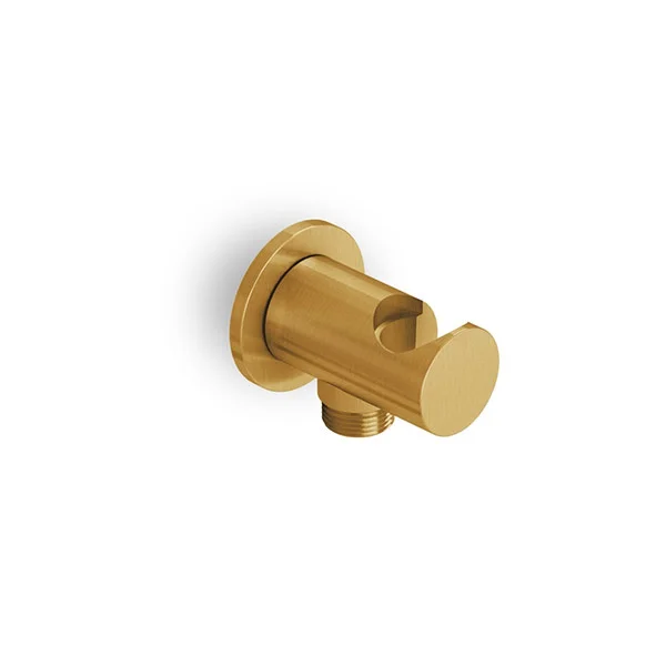 Φωτογραφία προϊόντος: Eurorama Eletta Chester - (gold brushed) Επίτοιχη Παροχή Νερού Με Στήριγμα Τηλεφώνου Χρυσό Brushed C10131-201
