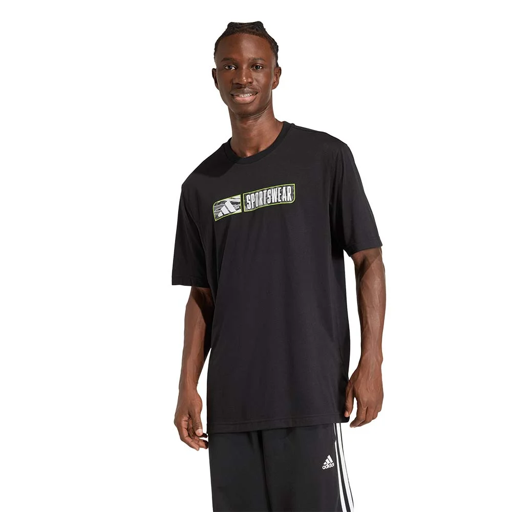 Φωτογραφία προϊόντος: adidas Sportswear Men's Camo Linear Climacool Graphic Tee Μαύρο JZ7490 (adidas Sportswear)