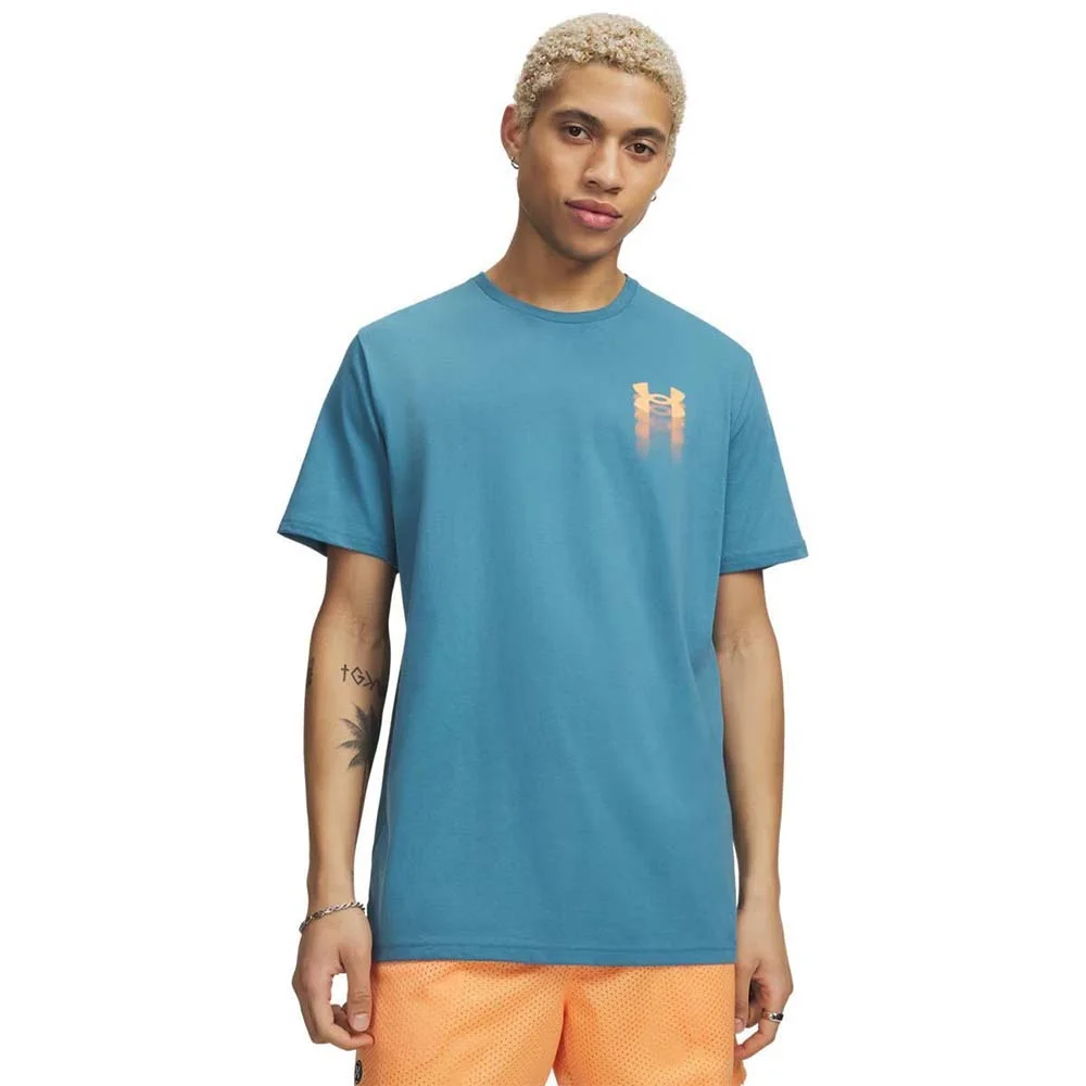 Φωτογραφία προϊόντος: Under Armour Men's Blur Logo Shortsleeve T-Shirt Πετρόλ 6009245-466 (Under Armour)