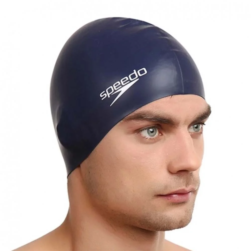 Φωτογραφία προϊόντος: Speedo Unisex Adult Plain Flat Silicone Swim Cap Μπλε Σκούρο 8709910011 (Speedo)