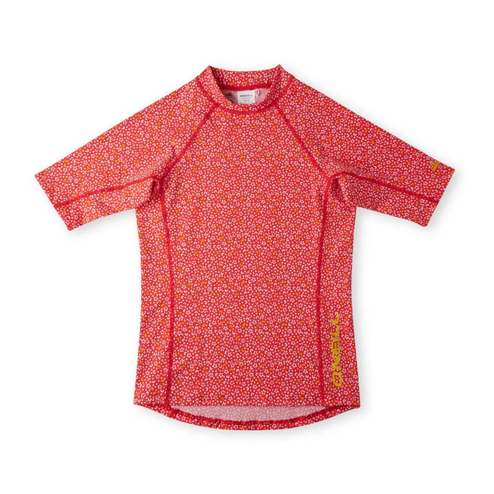 Φωτογραφία προϊόντος: O'neill Girl's Allover Print Shortsleeve Skins UV50+ Swim Protection Tee Κόκκινο 3800018-33015 (O'neill)