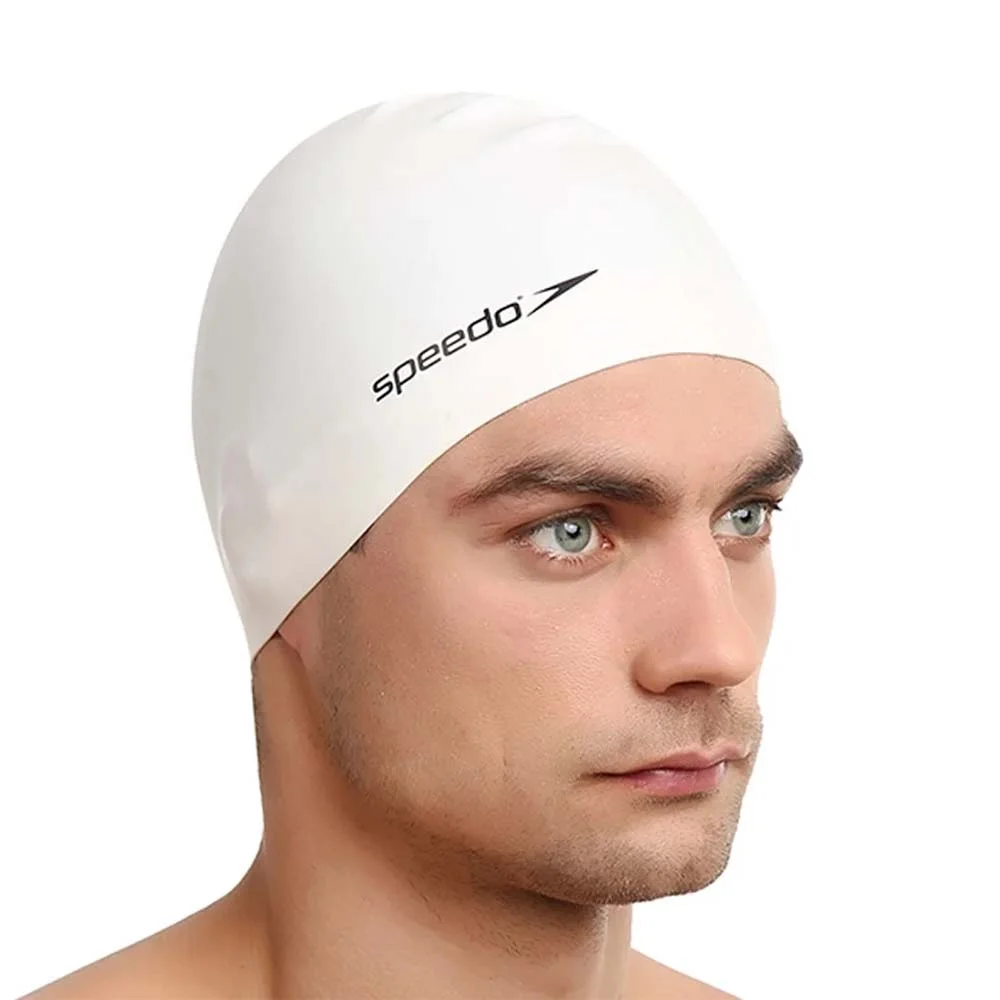 Φωτογραφία προϊόντος: Speedo Unisex Adult Plain Flat Silicone Swim Cap Άσπρο 8709910010 (Speedo)