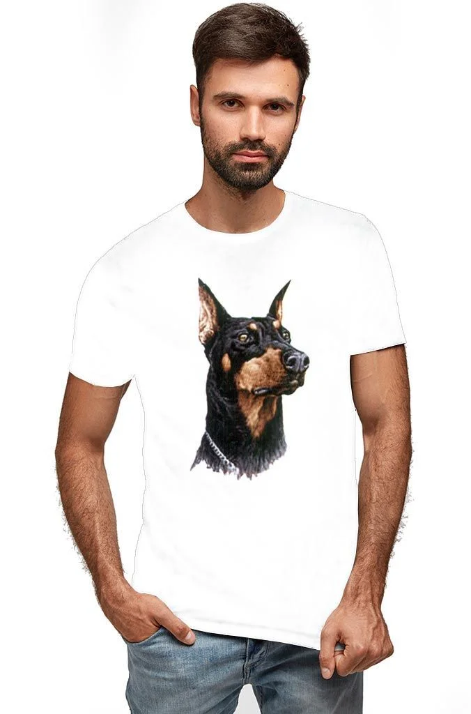 Φωτογραφία προϊόντος: Prime T-Shirt Λευκό με σχέδιο Doberman 5023