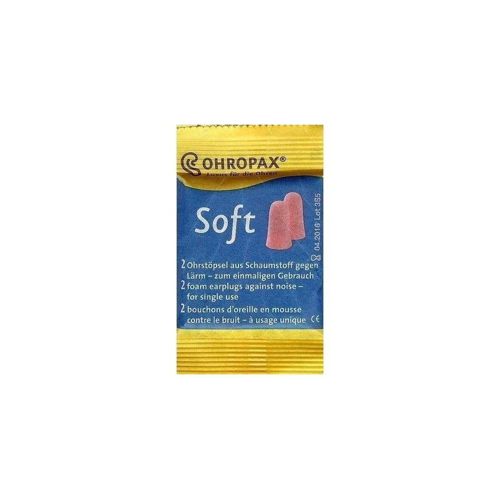 Φωτογραφία προϊόντος: SYNDESMOS Ohropax Soft - 2τμχ. αφρώδεις ωτοασπίδες κατά του θορύβου