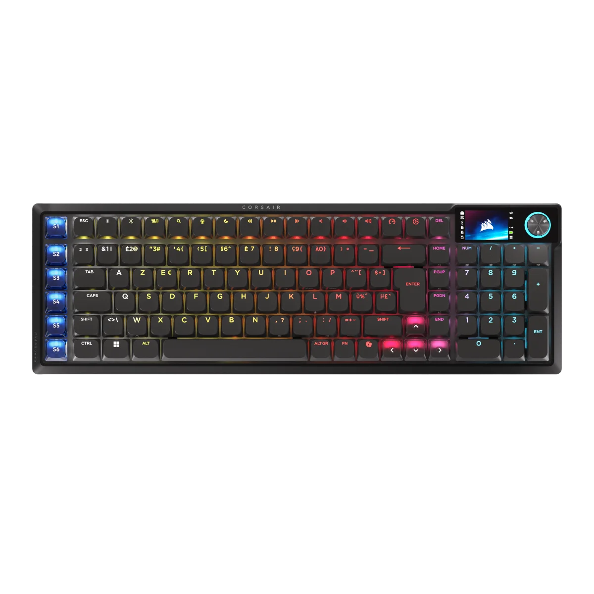 Φωτογραφία προϊόντος: Corsair VANGUARD Air 99 LCD Wireless Keyboard (RGB, OPX Optical-Mechanical, PBT)